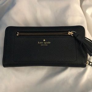 Kate Spade Black Zip Wallet